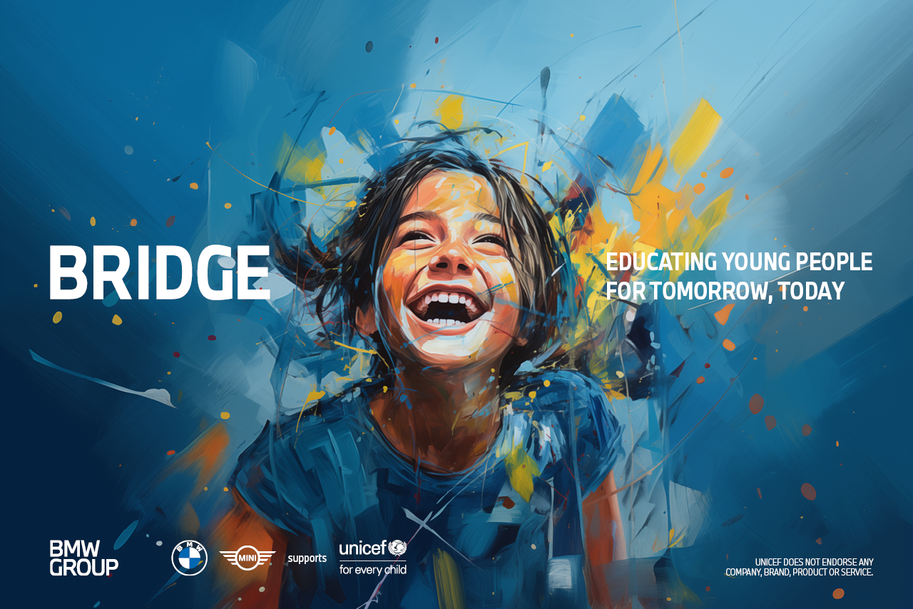 Gemeinsam mit UNICEF unterstützt die BMW Group Bildungsprojekte.