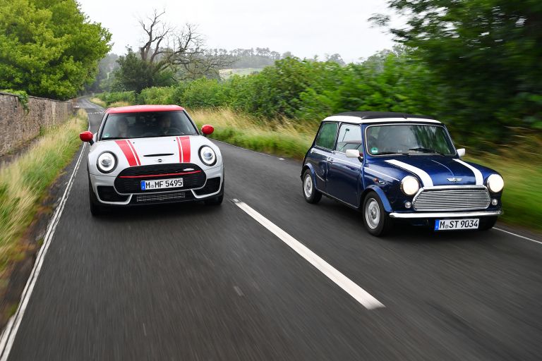 Two MINIs on one road