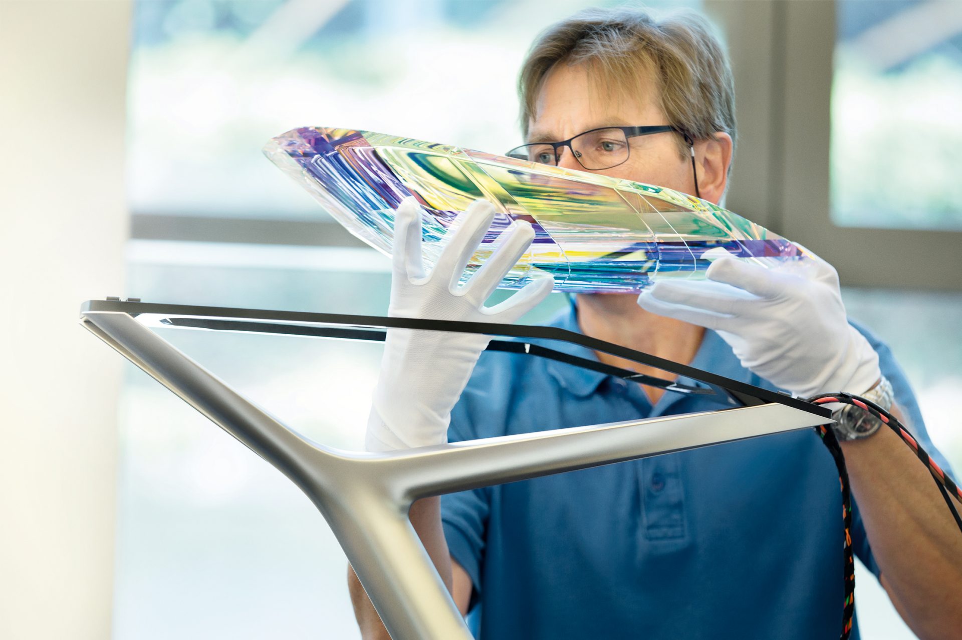 Arbeiten am Modell des BMW Vision i Next