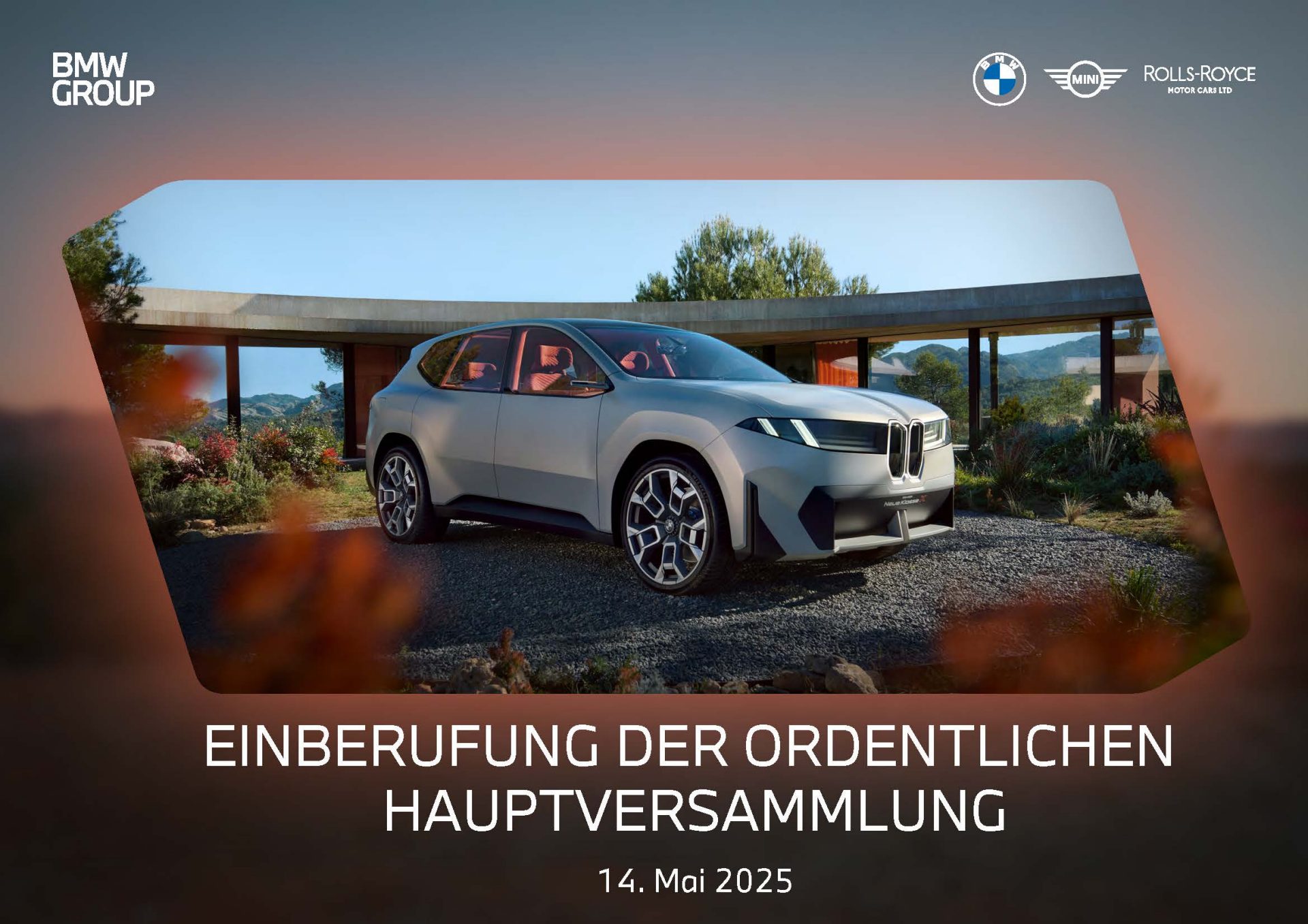 Einberufung der ordentlichen Hauptversammlung 2025 der BMW AG