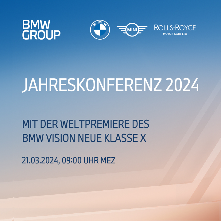 Key Visual BMW Group Jahreskonferenzen