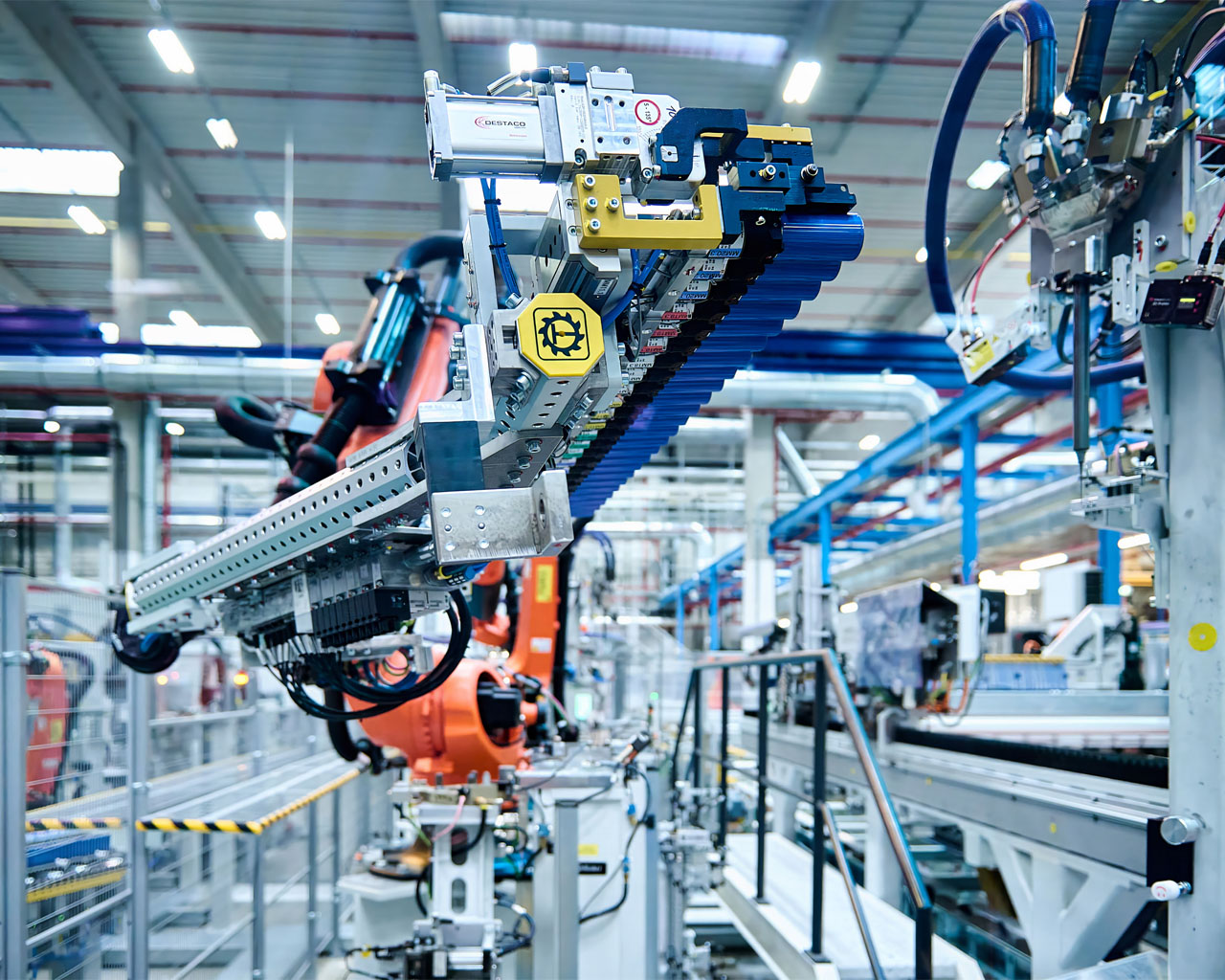 Produktion von Hochvoltbatterien der Gen6 bei der BMW Group.