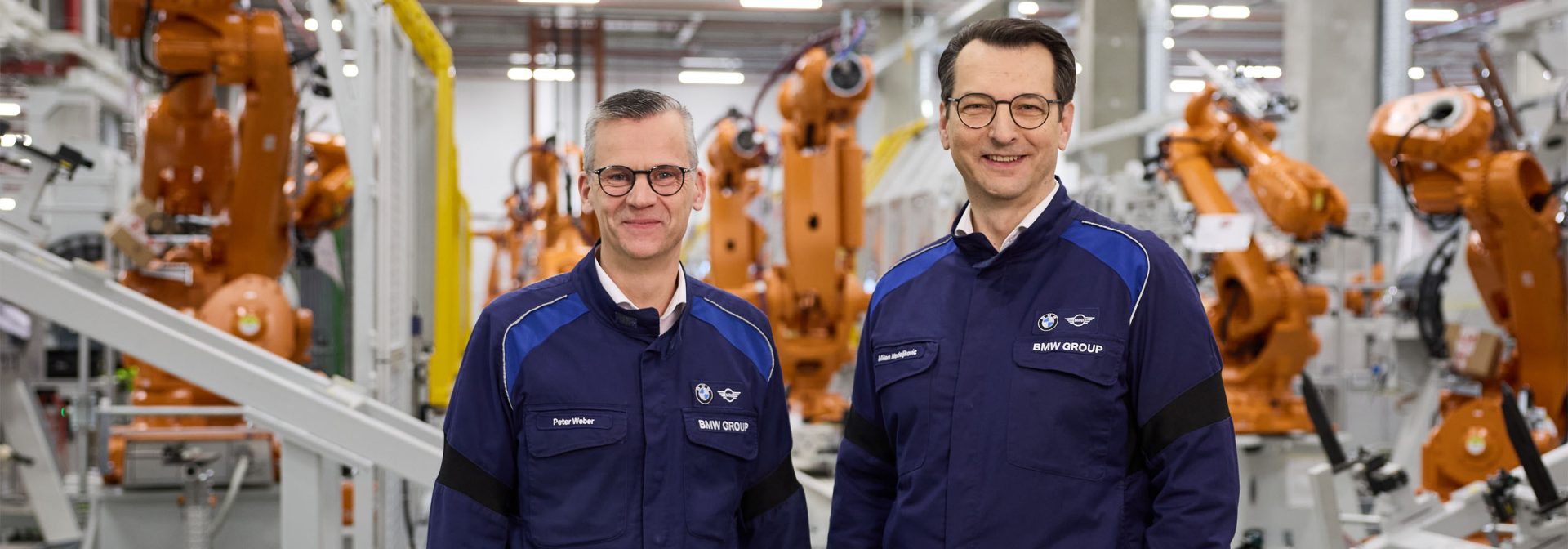 Dr. Peter Weber, Leiter BMW Group Werk München, und Dr. Milan Nedeljkovic, Produktionsvorstand der BMW AG.