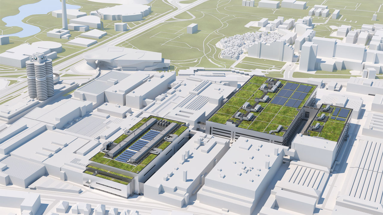 Visualisierung Montage und Karosseriebau, BMW Group Werk München