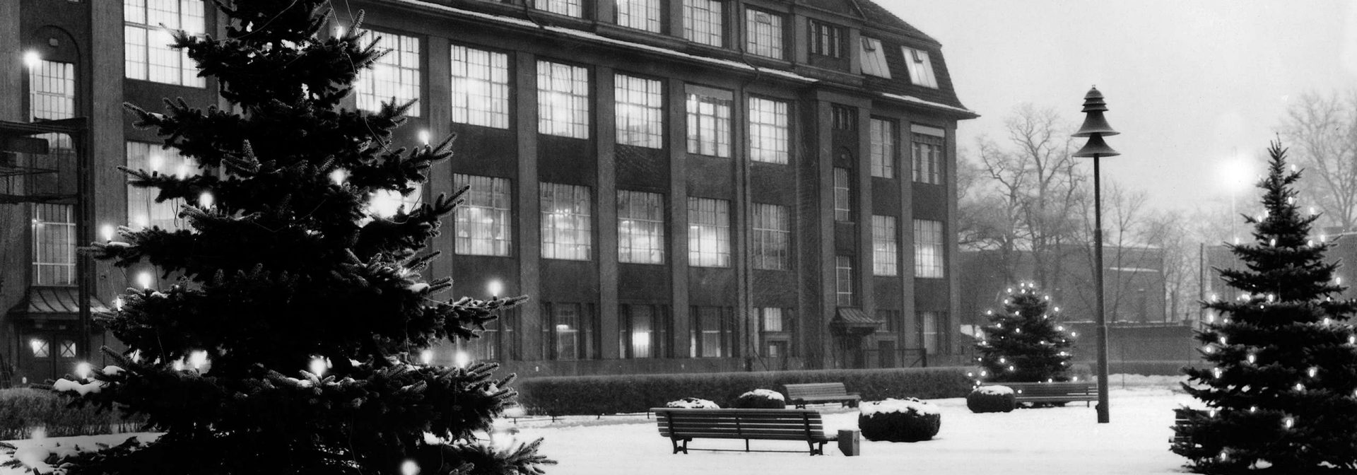 Aussenansicht der Brandenburgischen Motorenwerke 1939.