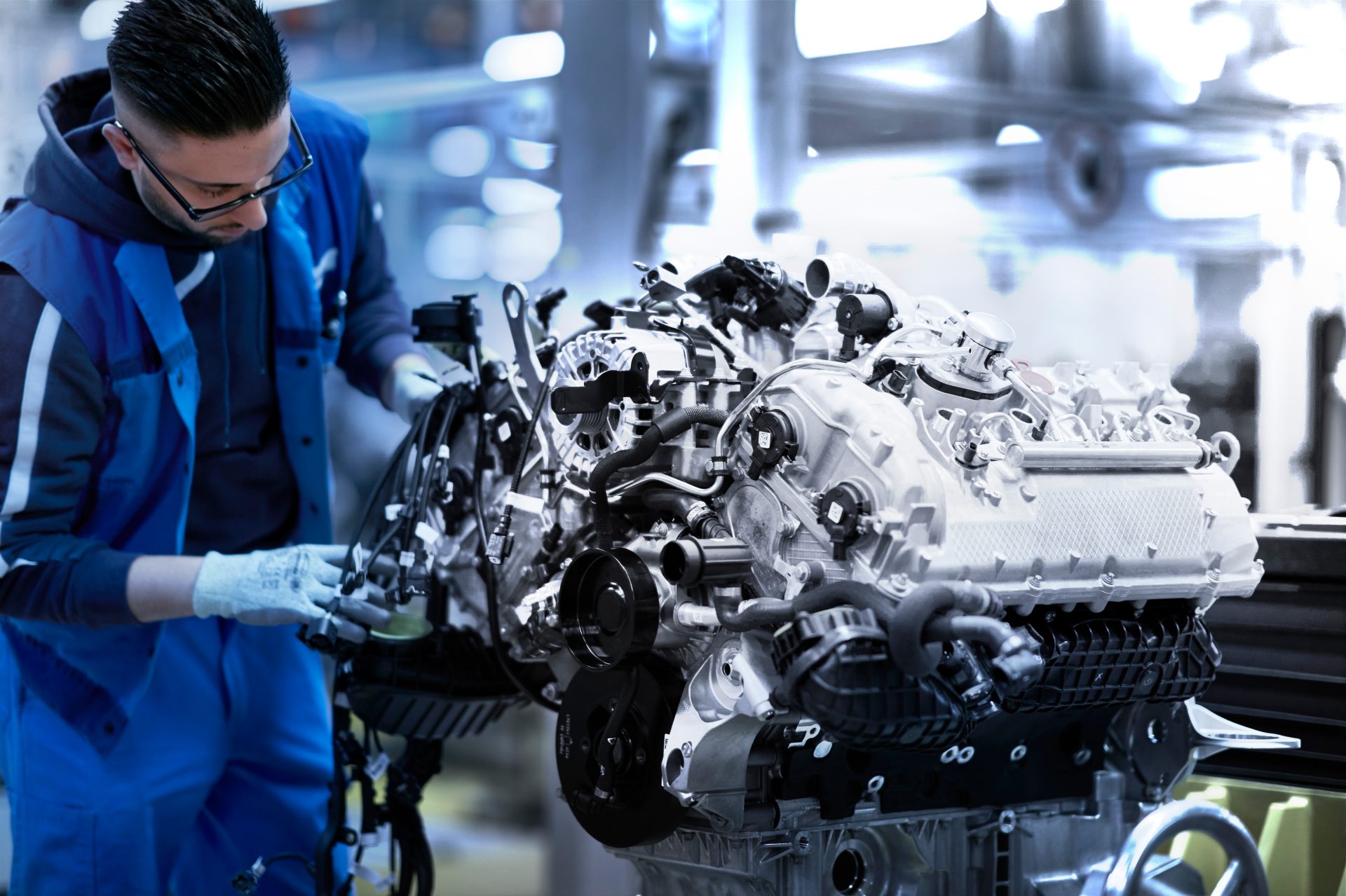 Der V8-Motor des neuen BMW 8er Coupé