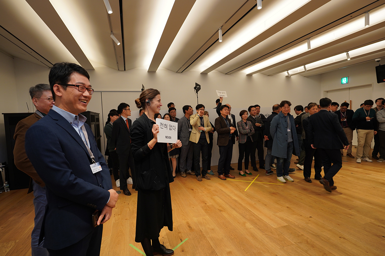 People in a room