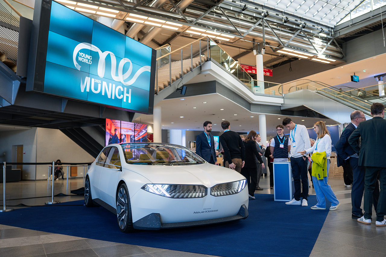 BMW Vision New Class at the BMW Group @ One Young World Summit Munich 2025.