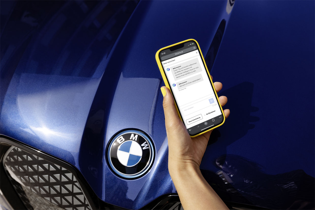 BMW Connect image showing the user interface and functions of the BMW Connect app.