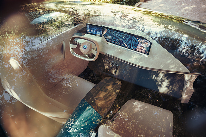 BMW Vision i Next in a park