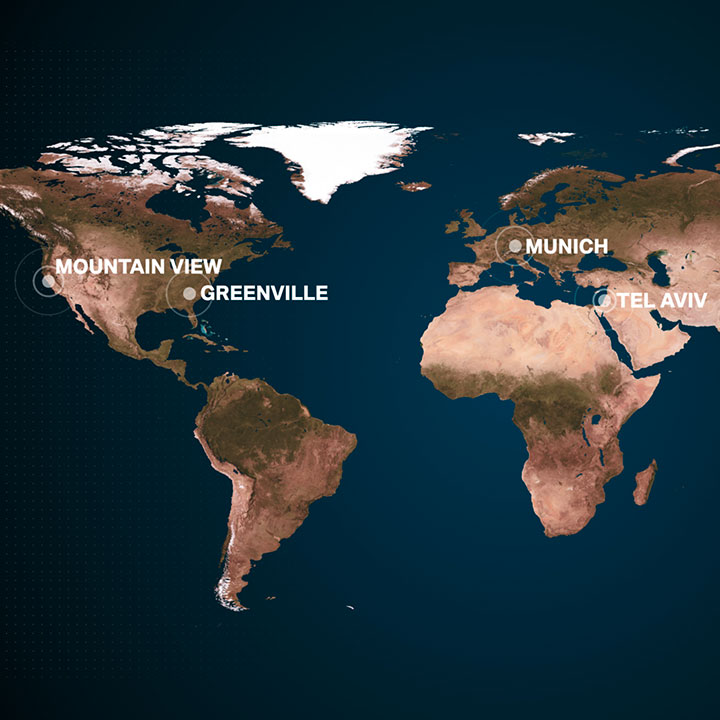 Map of Tech Offices