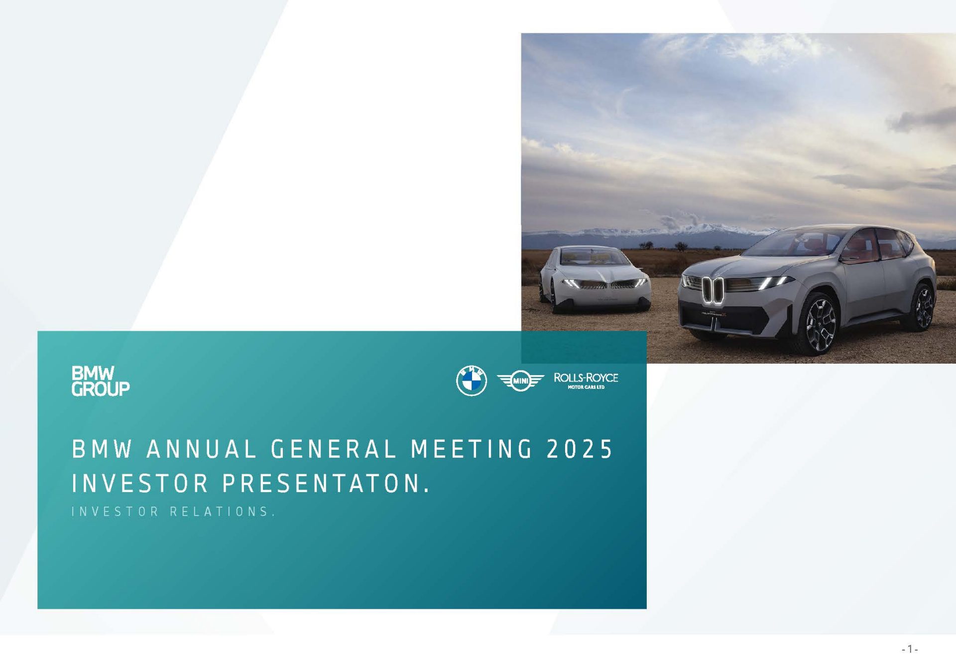 Investor presentation