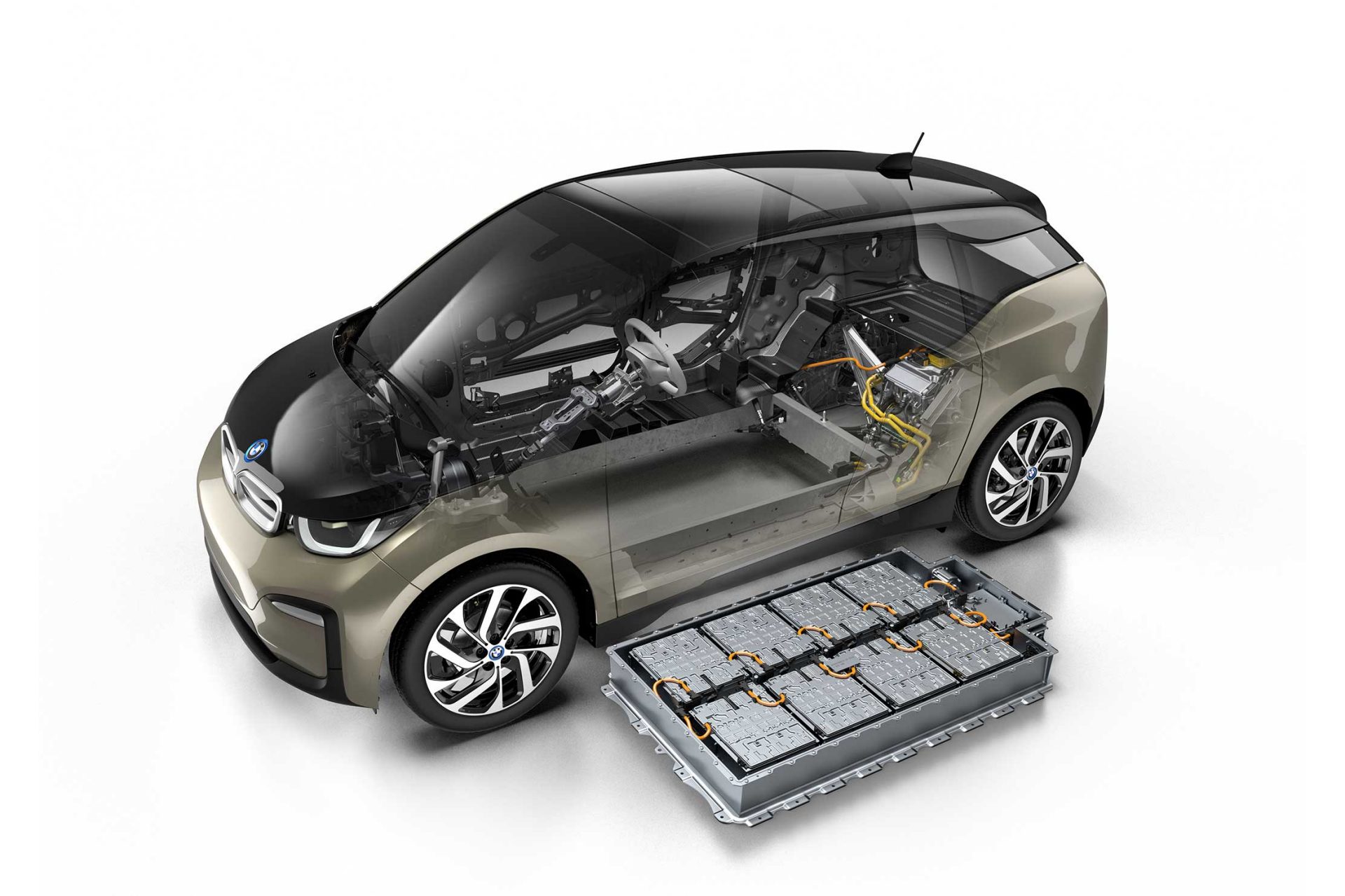 BMW i3 with batteries