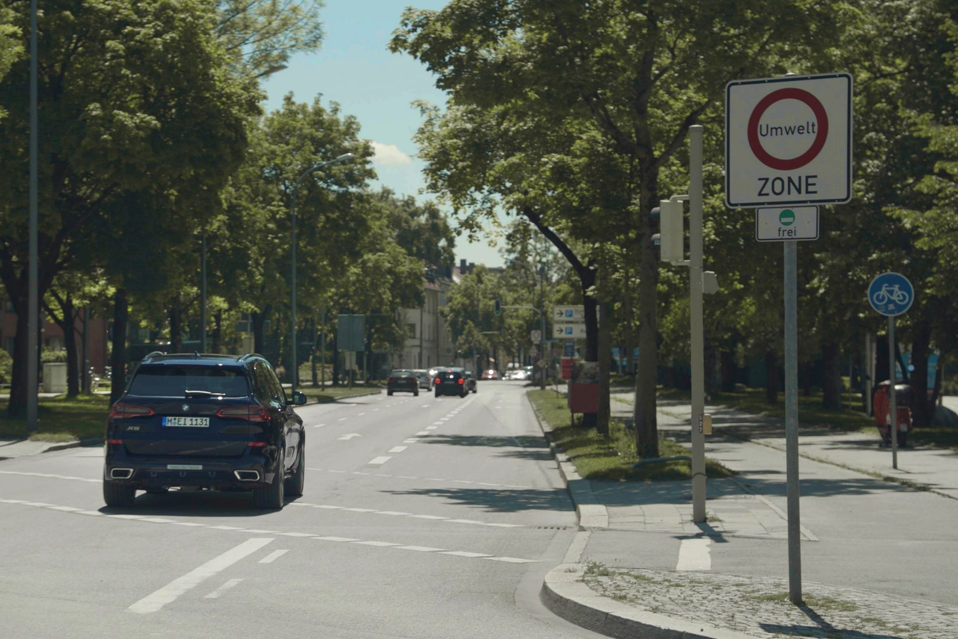 Road signposted as an environmental zone