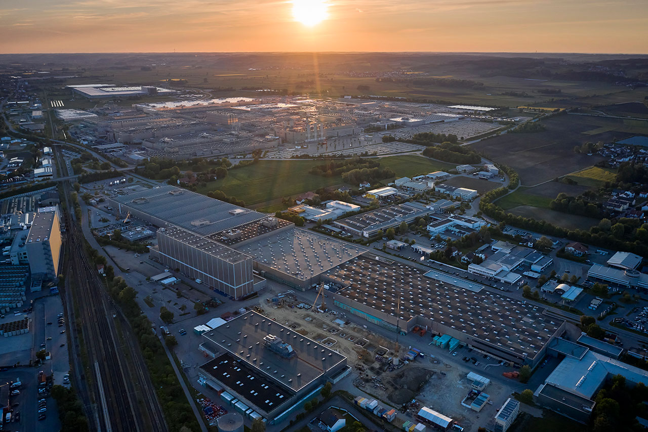 BMW plant in Dingolfing; aerial view