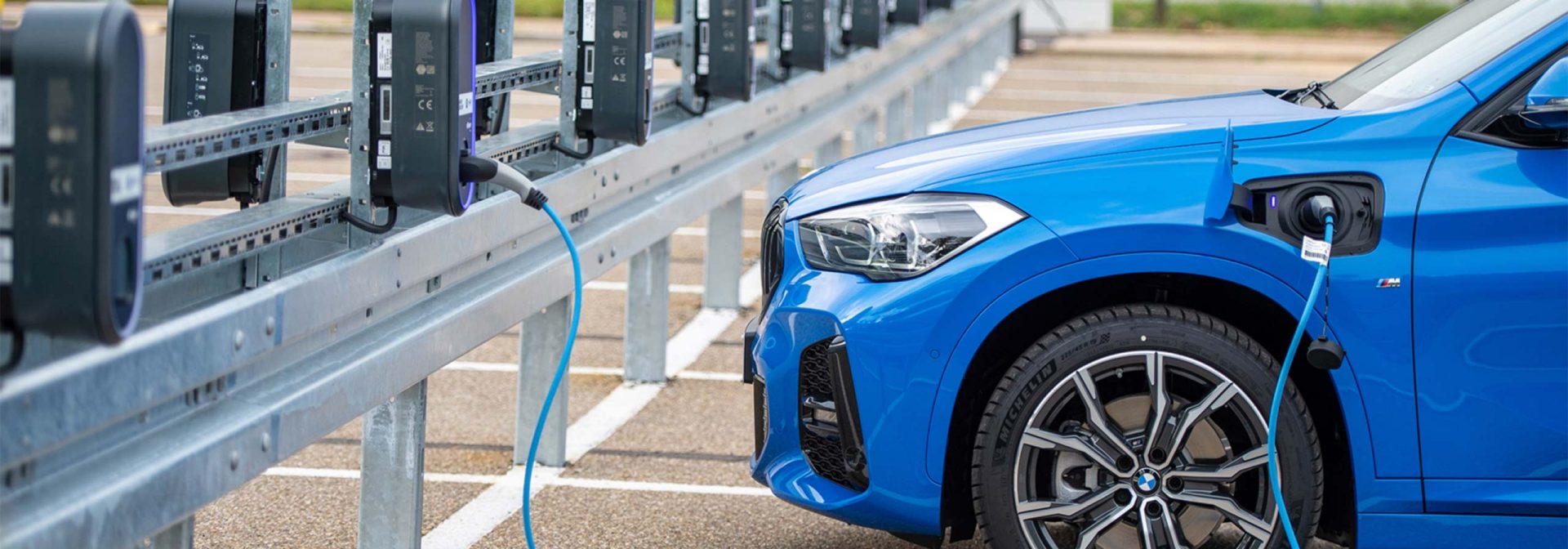 BMW at charging station
