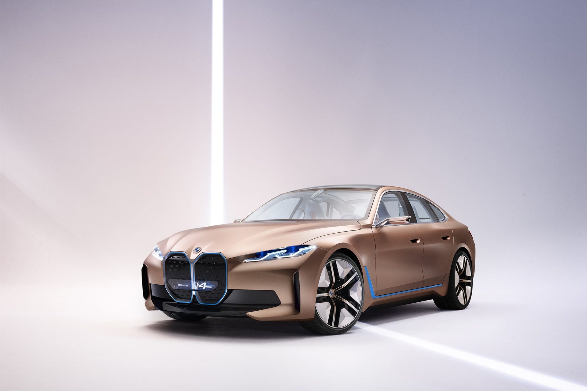 The BMW Concept i4, 3/4 front view