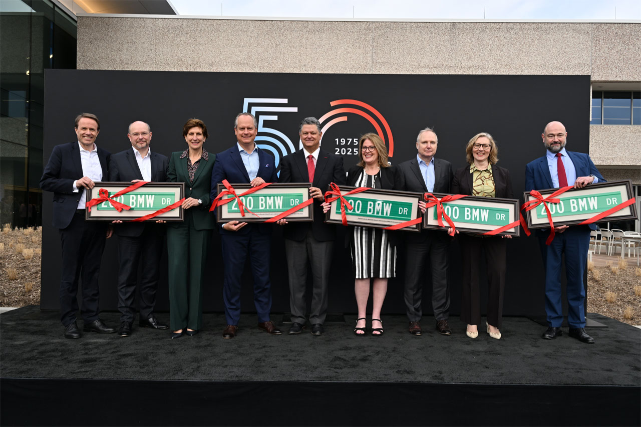 BMW of North America celebrates its 50th anniversary and the opening of its new headquarters at 200 BMW Drive in Woodcliff Lake, New Jersey.