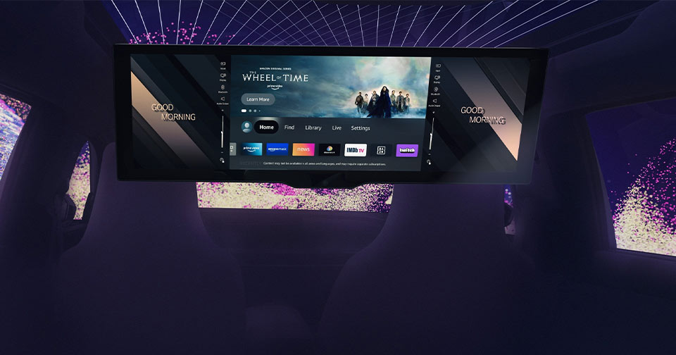 BMW Theatre Screen brings cinematic experience into the vehicle.