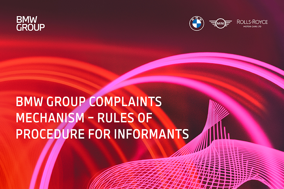 BMW Group compliants mechanism