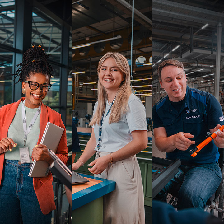 Mitarbeitende in verschiedenen Positionen